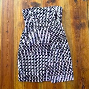 Banana Republic strapless silk dress